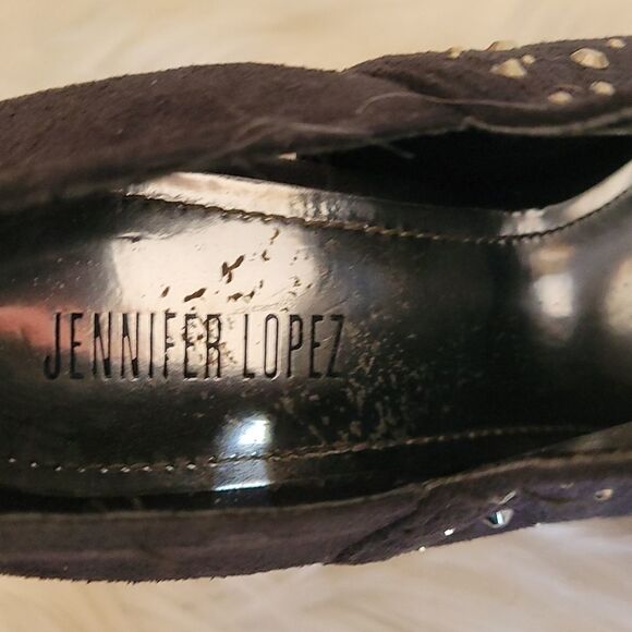 - Jennifer Lopez Black Sparkle Shoes - Picture 11 of 12